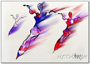 Three moving figures 02